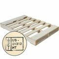 Bsc Preferred 56-3/8'' x 39'' New Wood Heat Treated Pallet, 10PK CPW5639H